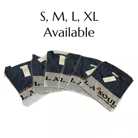 LA SOUL Navy Floral Peaceful Elephant Graphic Tank Top Lightweight Summer Shirt - Picture 7 of 11